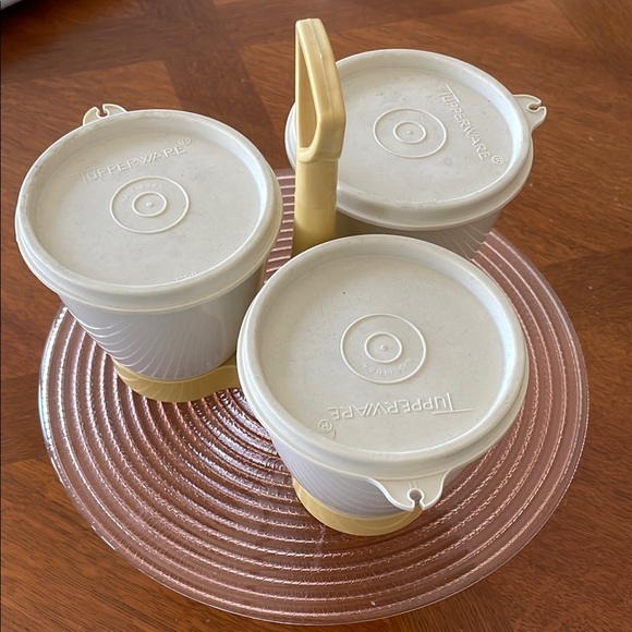 Tupperware Condiments Containers Set Vintage - Picture 9 of 9